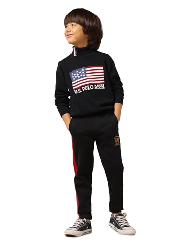 U.S. Polo Assn. Kids Boy's Cotton Turtle Neck Pullover Sweater (UKSWE0172_Navy