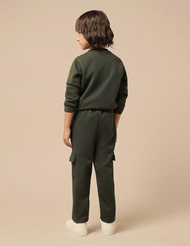 U.S. Polo Assn. Kids Boy's Regular Track Pants (UKTRK0272_Olive