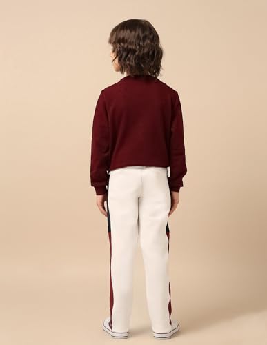 U.S. Polo Assn. Kids Boy's Regular Track Pants (UKTRK0297_Off White