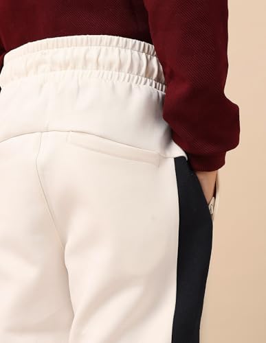 U.S. Polo Assn. Kids Boy's Regular Track Pants (UKTRK0297_Off White