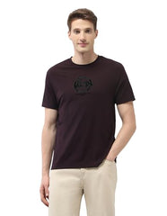 U.S. Polo Assn. Denim Co. Men's Solid Slim Fit Black & Gold T-Shirt