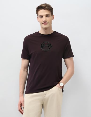 U.S. Polo Assn. Denim Co. Men's Solid Slim Fit Black & Gold T-Shirt