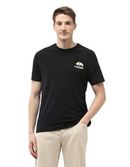 U.S. Polo Assn. Denim Co. Men's Solid Slim Fit Black & Gold T-Shirt