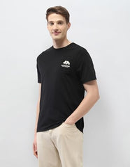 U.S. Polo Assn. Denim Co. Men's Solid Slim Fit Black & Gold T-Shirt