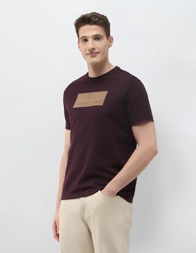 U.S. Polo Assn. Denim Co. Men's Black & Gold Brand Embossed Slim Fit T-Shirt