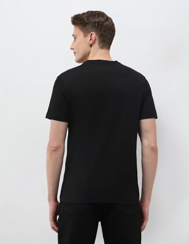 U.S. Polo Assn. Denim Co. Men's Black & Gold Brand Embossed Slim Fit T-Shirt