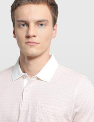Arrow Men's Geometric Printed Regular Fit Polo Shirt