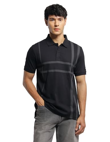 Arrow Sport Men's Horizontal Striped Regular Fit Polo Shirt