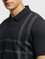 Arrow Sport Men's Horizontal Striped Regular Fit Polo Shirt