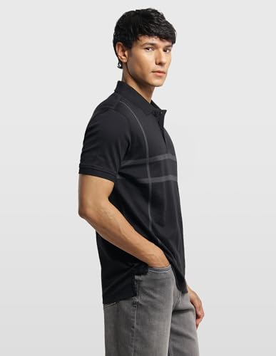 Arrow Sport Men's Horizontal Striped Regular Fit Polo Shirt