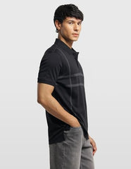 Arrow Sport Men's Horizontal Striped Regular Fit Polo Shirt