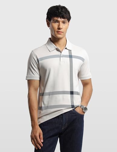Arrow Sport Men's Horizontal Striped Regular Fit Polo Shirt