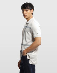 Arrow Sport Men's Horizontal Striped Regular Fit Polo Shirt