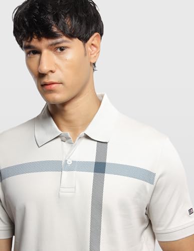 Arrow Sport Men's Horizontal Striped Regular Fit Polo Shirt
