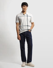 Arrow Sport Men's Horizontal Striped Regular Fit Polo Shirt