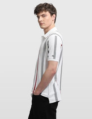 Arrow Sport Men's Vertical Striped Regular Fit Polo Shirt