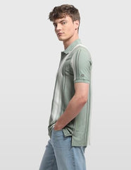 Arrow Sport Men's Vertical Striped Regular Fit Polo Shirt