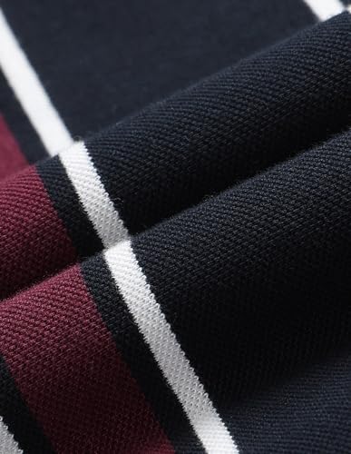 Arrow Sport Men's Vertical Striped Patterned Knit Regular Fit Polo Shirt