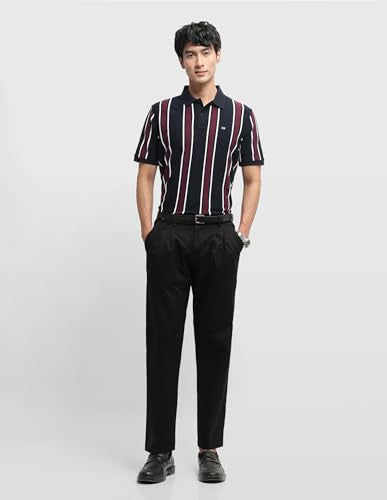 Arrow Sport Men's Vertical Striped Patterned Knit Regular Fit Polo Shirt