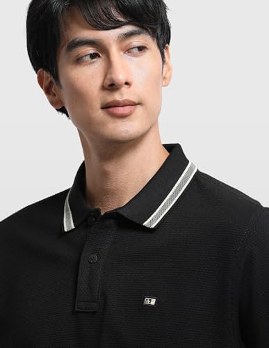 Arrow Sport Men's Textured Regular Fit Polo Shirt