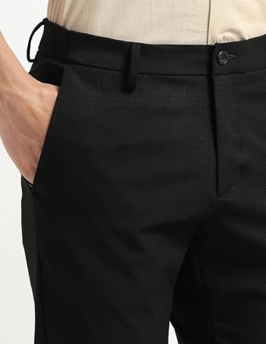 Arrow Newyork Men's Hudson Tailored Regular Fit All Day Trousers