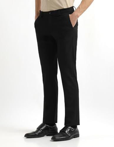 Arrow Newyork Men's Hudson Tailored Regular Fit All Day Trousers
