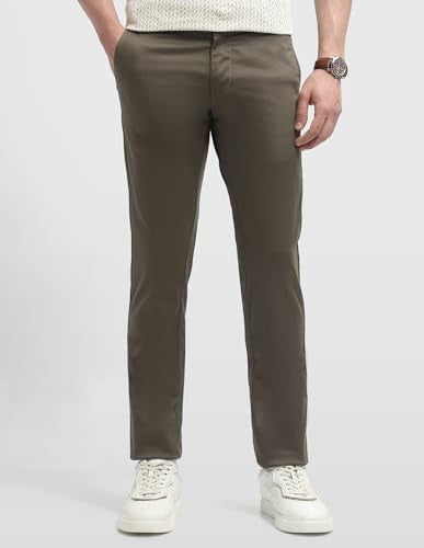 Arrow Sport Men's Bronson Slim Fit Satin Trousers
