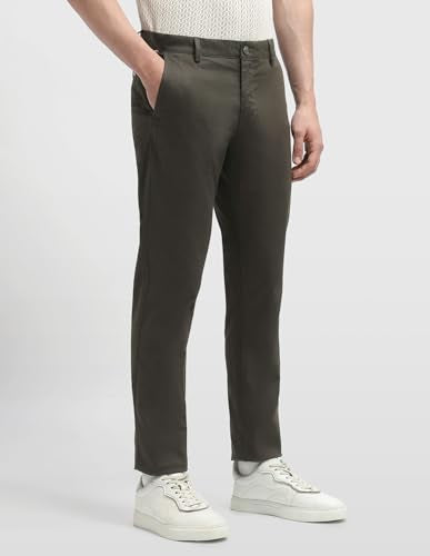 Arrow Sport Men's Bronson Slim Fit Dobby Trousers