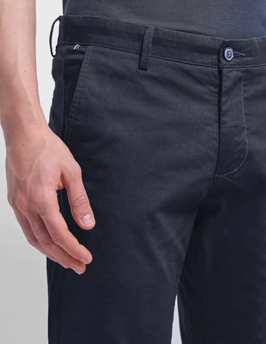 Arrow Sport men's solid Bronson slim fit casual trousers, front view showing tailored fit and classic design.