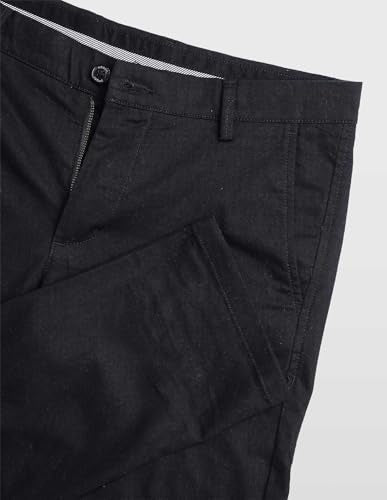 Arrow Sport men's solid Bronson slim fit casual trousers, dark-colored, shown flat with waist and leg details.