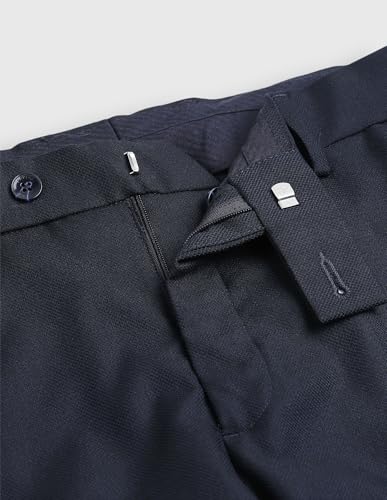 Arrow Men's Regular Fit Textured Trousers