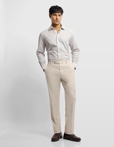 Arrow Men's Dobby Hudson Regular Fit Trousers