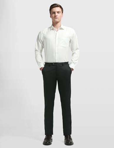 Arrow Men's Regular Fit Textured Trousers