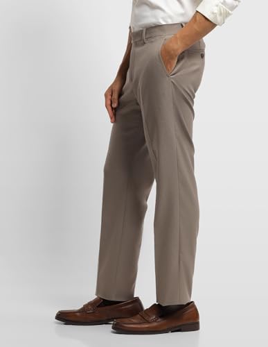 Arrow Men's Dobby Hudson Regular Fit Trousers