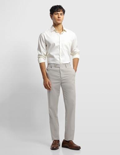 Arrow Men's Dobby Jackson Super Slim Fit Trousers (ARALTR2027_Light Brown_32)