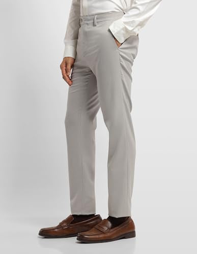 Arrow Men's Dobby Jackson Super Slim Fit Trousers (ARALTR2027_Light Brown_32)