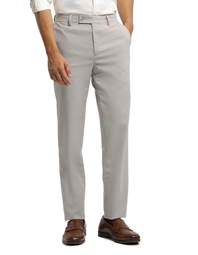 Arrow Men's Dobby Jackson Super Slim Fit Trousers (ARALTR2027_Light Brown_32)