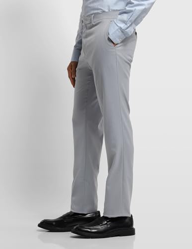 Arrow Men's Dobby Hudson Regular Fit Trousers