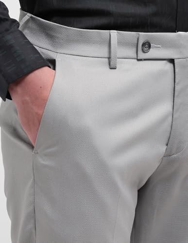 Arrow Men's Textured Hudson Tailored Fit Trousers