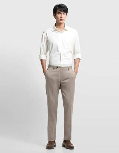 Arrow Men's Dobby Hudson Regular Fit Trousers