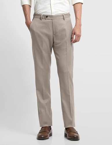 Arrow Men's Dobby Hudson Regular Fit Trousers