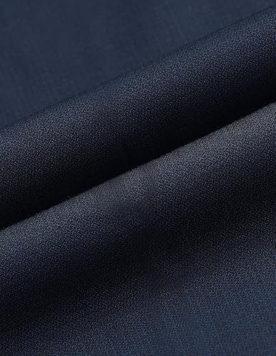 Arrow Men's Hudson Tailored Regular Fit Dobby Trousers (ARALTR2083_Navy_32)