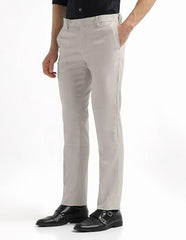 Arrow Men's Regular Fit Textured Trousers