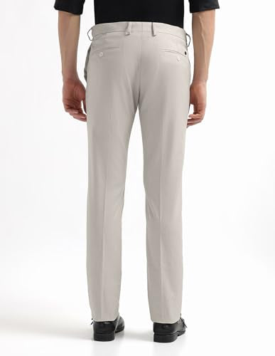 Arrow Men's Regular Fit Textured Trousers