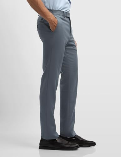Arrow Men's Dobby Jackson Super Slim Fit Trousers (ARALTR2123_Blue_30)