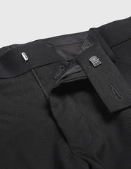 Arrow Men's Hudson Tailored Fit Super Black Trousers (ARALTR2152_Black_32)