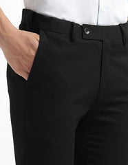 Arrow Men's Jackson Super Slim Fit Super Black Trousers