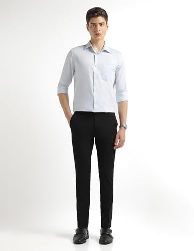 Arrow Men's Jackson Super Slim Fit Super Black Trousers
