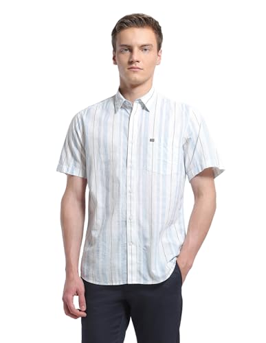 Arrow Sport Men's Vertical Striped Regular Fit Shirt