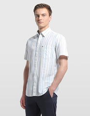 Arrow Sport Men's Vertical Striped Regular Fit Shirt